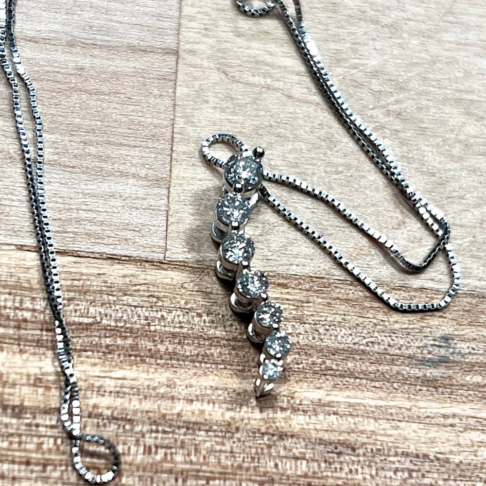 14k drop pendant necklace